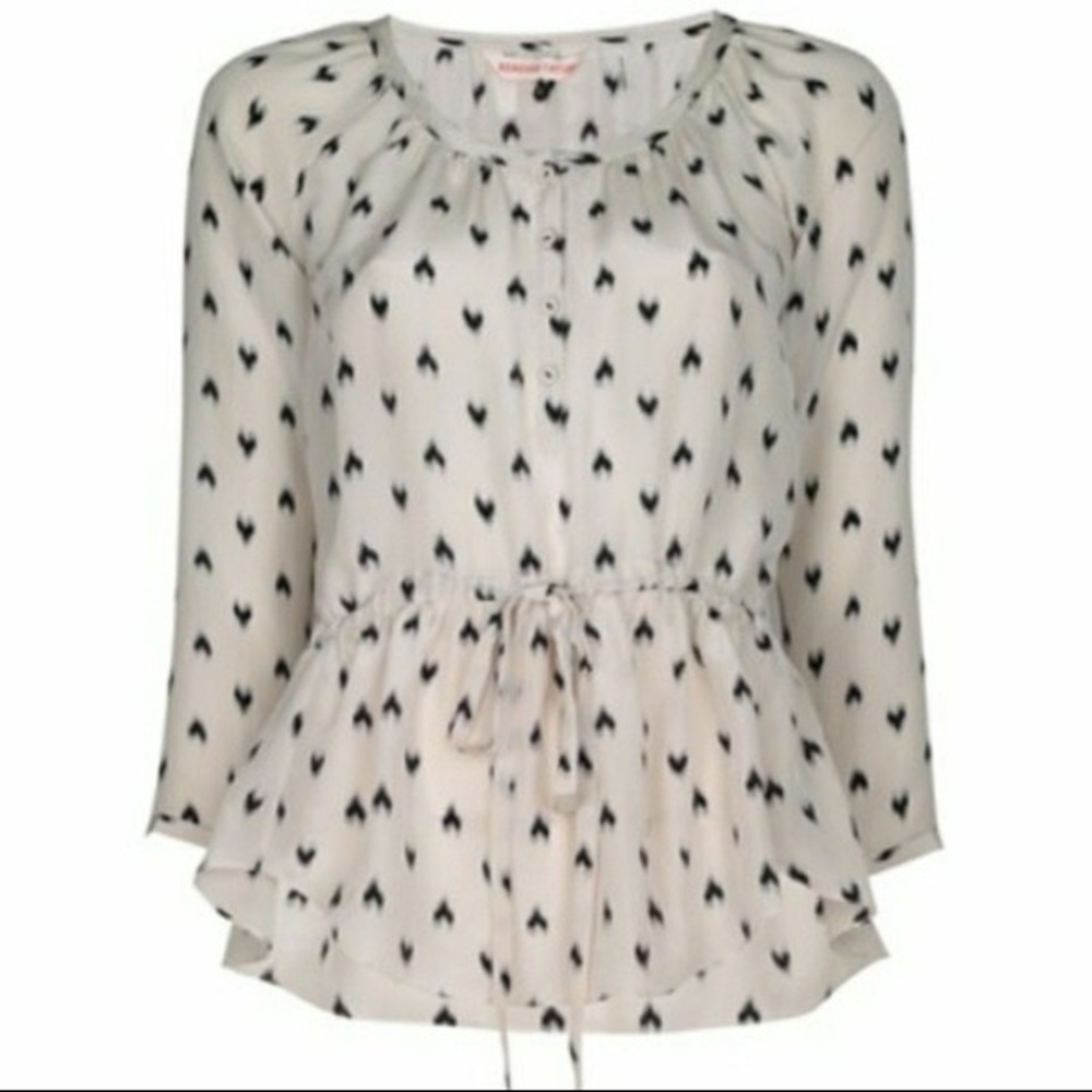 Rebecca Taylor Heart Print Top